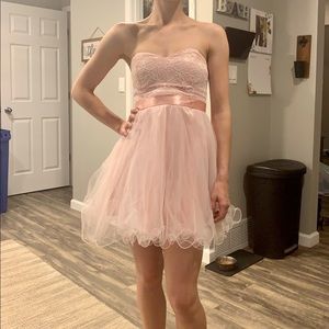 Pink Formal Dress Short